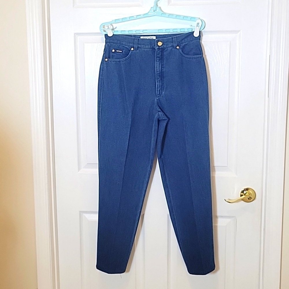 Escada blue skinny jeans size 6/8